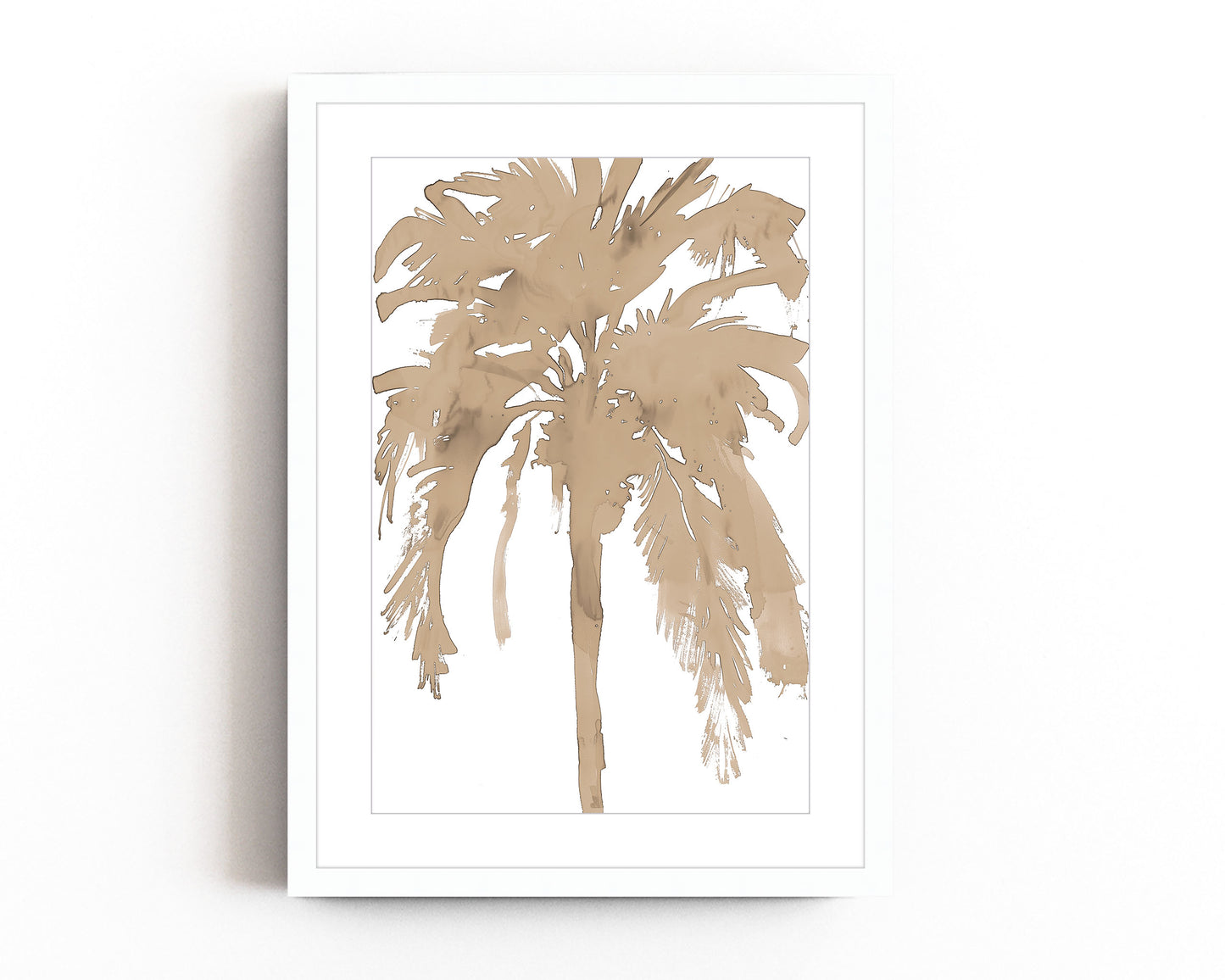 Inky Palm Tree (Beige)