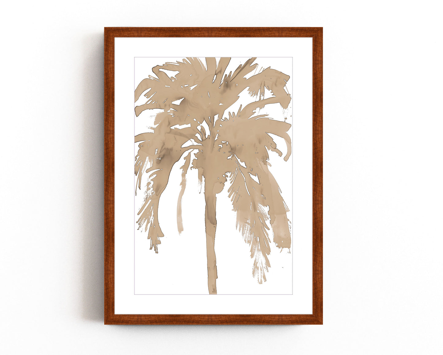 Inky Palm Tree (Beige)