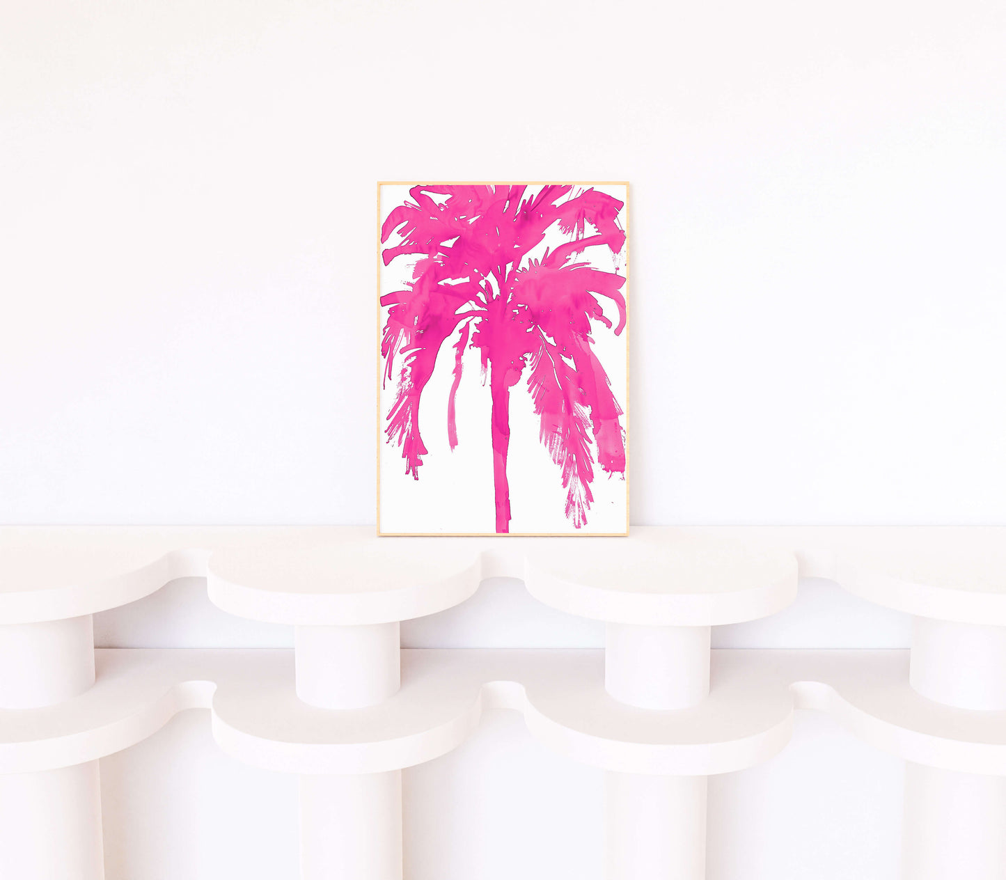 Inky Palm Tree (Hot Pink)