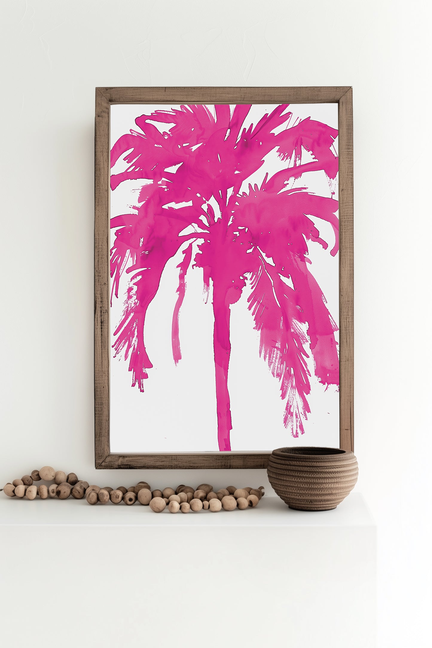 Inky Palm Tree (Hot Pink)