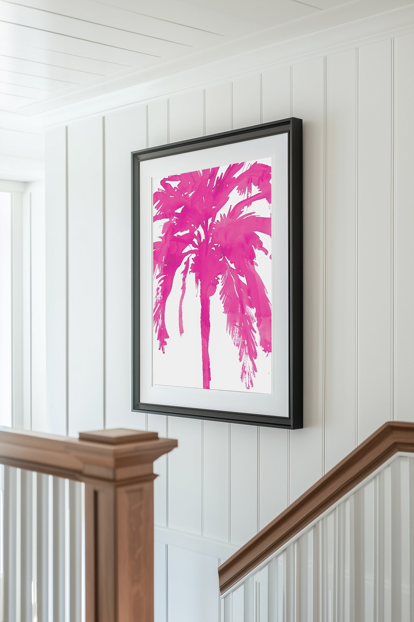 Inky Palm Tree (Hot Pink)