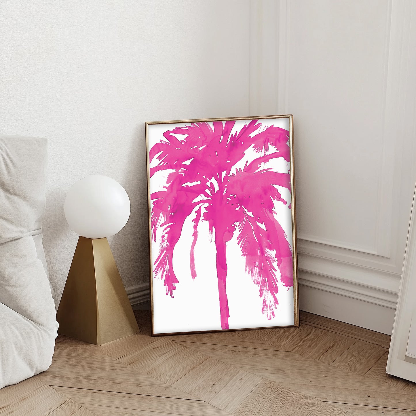 Inky Palm Tree (Hot Pink)