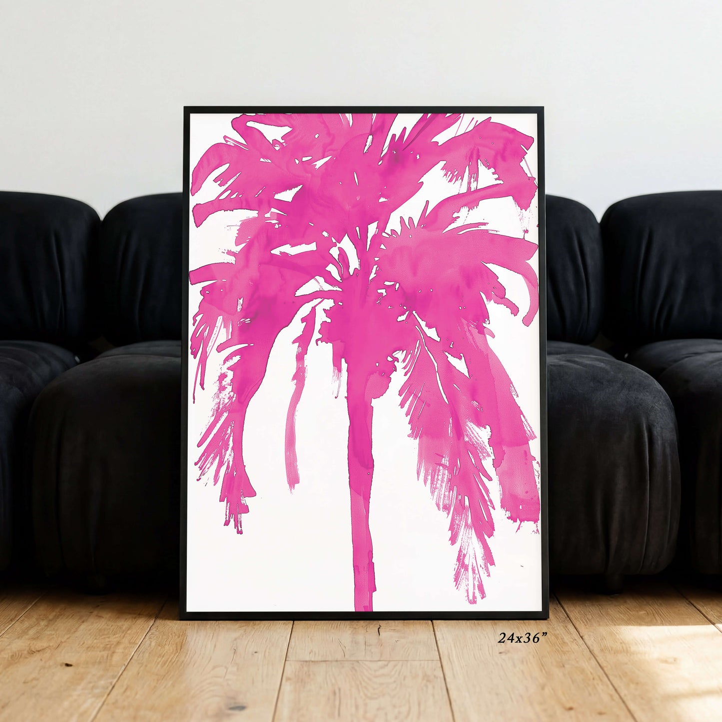 Inky Palm Tree (Hot Pink)