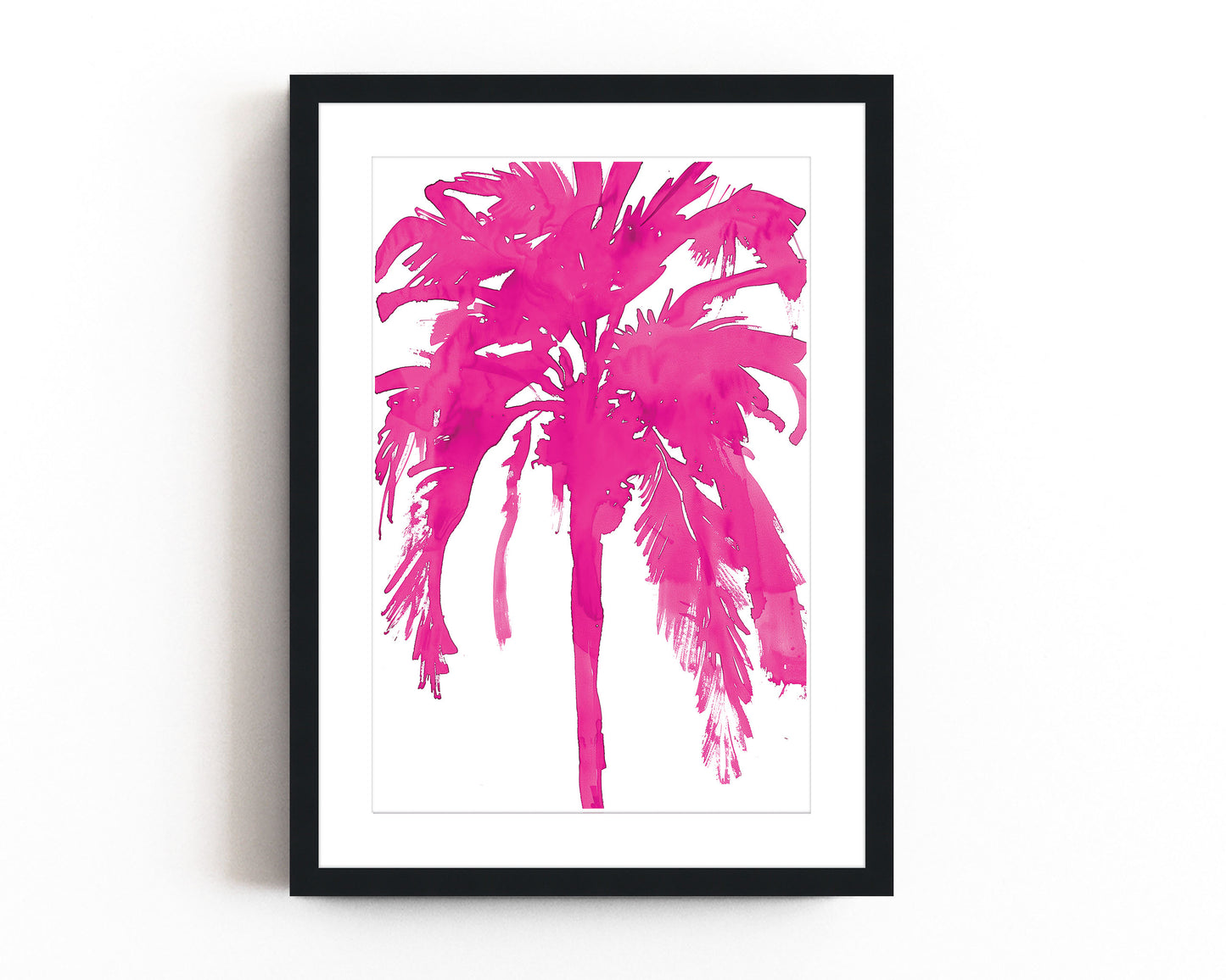 Inky Palm Tree (Hot Pink)