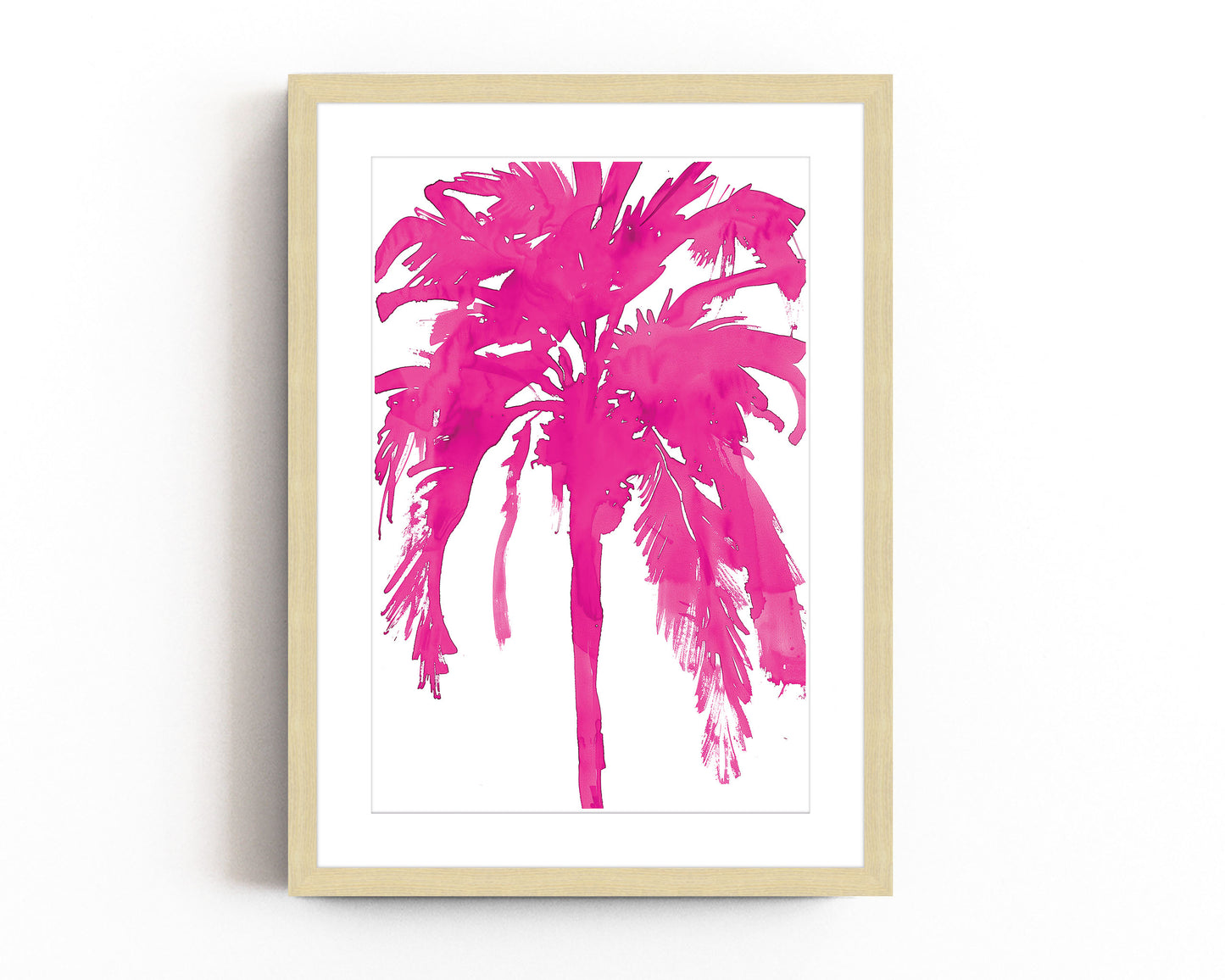 Inky Palm Tree (Hot Pink)