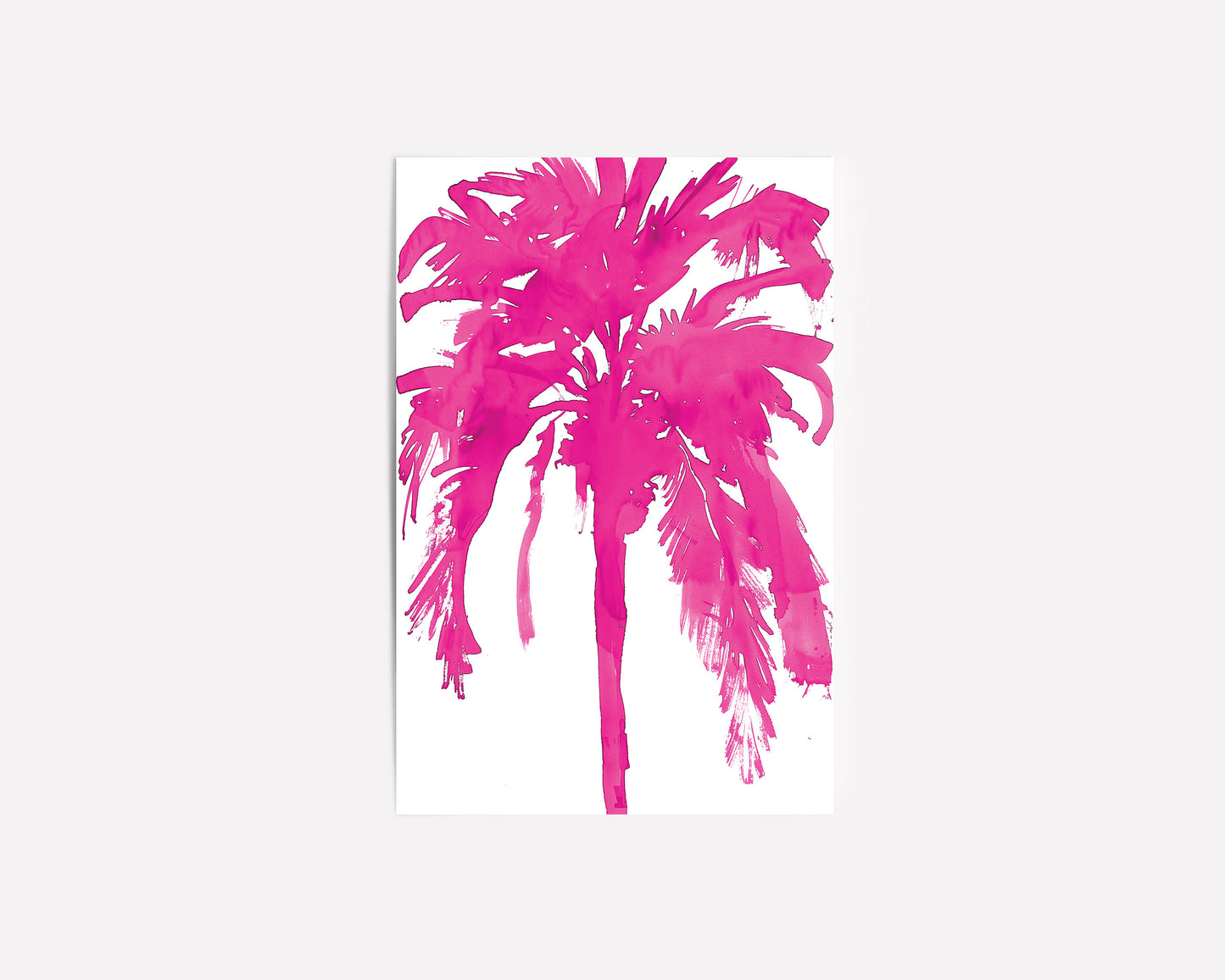 Inky Palm Tree (Hot Pink)