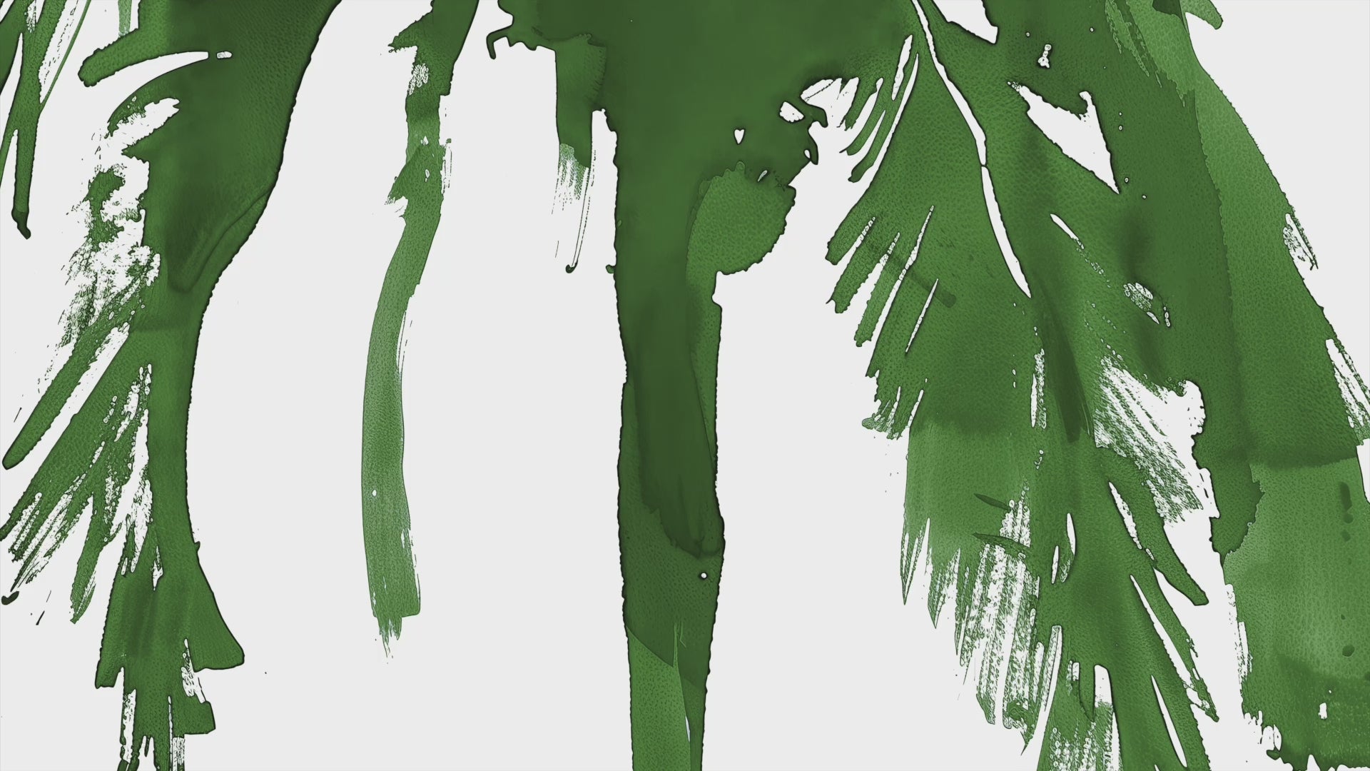 Bold green palm tree silhouette art print in a minimalist style on a white background. Perfect for tropical, coastal, or nature-inspired decor, this abstract botanical print adds a vibrant and modern touch to any space.