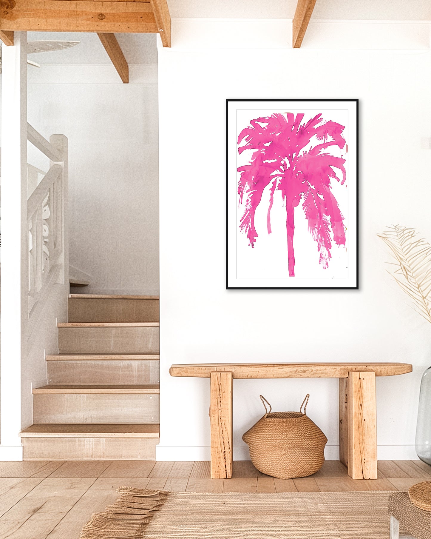 Inky Palm Tree (Hot Pink)